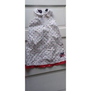 Baby Crew USA Child's  Dress Size 4T Red White Blue July 4th